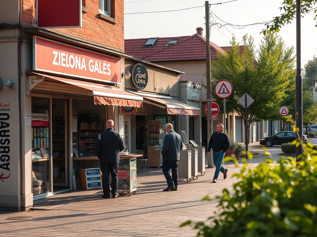Tablica informacyjna o dotacjach na ogrody działkowe w Zielonej Górze